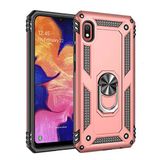 Aksesuarcim Xiaomi Redmi 7A ile Uyumlu Kılıf Silikon Yüzük Standlı Araç Tutucu için Mıknatıslı Darbe Karşı Dayanıklı Koruma Tank İnce Kap Vega Rose Gold