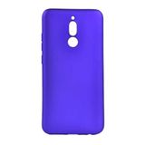 Aksesuarcim Xiaomi Redmi 8A ile Uyumlu Kılıfı Silikon Pastel Renkli Mat Esnek İnce Kapak Prem Saks Mavi
