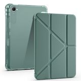 Aksesuarcim Xiaomi Redmi K Pad ile Uyumlu Kılıf Silikon Yumuşak Kalem Bölmeli Esnek 4 Farklı Stand Olabilen Tablet Kılıfı Koyu Yeşil