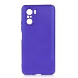Aksesuarcim Xiaomi Redmi K40 Pro ile Uyumlu Kılıfı Silikon Pastel Renkli Mat Esnek İnce Kapak Prem Saks Mavi