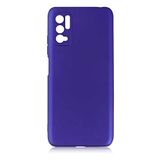 Aksesuarcim Xiaomi Redmi Note 10 5G ile Uyumlu Kılıfı Silikon Pastel Renkli Mat Esnek İnce Kapak Prem Saks Mavi
