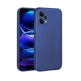Aksesuarcim Xiaomi Redmi Note 12 4G ile Uyumlu Kılıfı Silikon Pastel Renkli Mat Esnek İnce Kapak Prem Saks Mavi