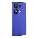 Aksesuarcim Xiaomi Redmi Note 13 4G ile Uyumlu Kılıfı Silikon Pastel Renkli Mat Esnek İnce Kapak Prem Saks Mavi