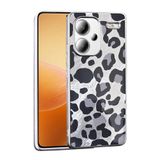Aksesuarcim Xiaomi Redmi Note 13 Pro Plus 5G Kılıf Silikon Esnek Desenli Kapak Mep Gri Leopar