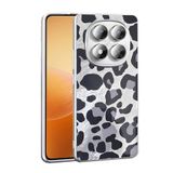 Aksesuarcim Xiaomi Redmi Note 14 Pro Plus Kılıf Silikon Esnek Desenli Kapak Mep Gri Leopar