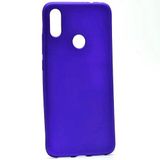 Aksesuarcim Xiaomi Redmi Note 7 ile Uyumlu Kılıfı Silikon Pastel Renkli Mat Esnek İnce Kapak Prem Saks Mavi