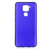 Aksesuarcim Xiaomi Redmi Note 9 ile Uyumlu Kılıfı Silikon Pastel Renkli Mat Esnek İnce Kapak Prem Saks Mavi