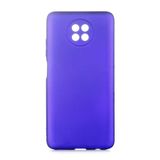 Aksesuarcim Xiaomi Redmi Note 9T ile Uyumlu Kılıfı Silikon Pastel Renkli Mat Esnek İnce Kapak Prem Saks Mavi