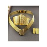 AKSESUARIM Kadın 22 Ayar Altın Kaplama Trabzon Hasır Set