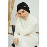 Aksesuarlı Şifon Hazır Türban,HT-95S,HT-95S