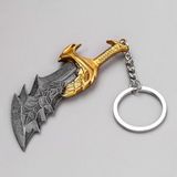 Aksh God Of War Gow Ragnarok Kratos Blade Of Khaos Kaosun Bıçakları Anahtarlık Metal Playstation 5 Gümüş - Altın