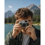Aksiyon Global 1080P Hd Mini Dijital Kamera IPS Ekranlı Taşınabilir Fotoğraf Makinesi - Lisinya