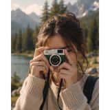 Aksiyon Global 1080P Hd Mini Kamera IPS Ekranlı 4K Lens Destekli Taşınabilir Dijital Kamera - Lisinya