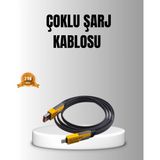 Aksiyon Global 65W 4’ü 1 Arada Örgülü Hızlı Şarj Kablosu Usb-C Usb-A Çoklu Şarj Dayanıklı - Lisinya