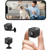 Aksiyon Global Akıllı Mini Kamera 1080P Hd Wifi Mobil Uygulamalı Şarjlı Gece Görüşlü Çift Yönlü Ses Kart Destekli ( Lisinya )