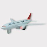Aksiyon Global Çek Bırak Metal Yolcu Uçağı - 18 cm - Orta Boy (Lisinya)