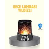 Aksiyon Global LED Renk Değiştiren Yıldız Projektör Galaxy Efektli Gece Lambası - Lisinya