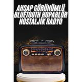 Aksiyon Global Nostaljik Görünümlü Ahşap Radyo Tf Sd USB Girişli LED Fener Işıklı ( Lisinya )
