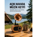 Aksiyon Global Taşınabilir Mini Retro Radyo Bluetooth Hoparlör USB Sd Aux Destekli Yeni Nesil - Lisinya