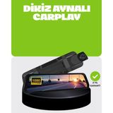 Aksiyon Global Ultra Geniş Açılı Araç Kamerası Dokunmatik Ayna Kayıtlı ( Lisinya )