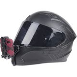Aksiyon Kamera Kask Alt Çene Bağlantı Aparatı Telefon Tutucu Set Go Pro Motorsiklet - Bej - Siyah