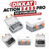 Aksiyon Kamera Taşıma Ve Koruma Kutusu Sert Plastik Saklama Çantası Kamera Aksesuar Action 3 4 5 Ve 5 Pro Uyumlu