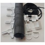 Aksmar Aluminyum Sineklik Profili 10X20 cm ve Aksesuar Seti Ekonomik