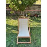 Aksmar Gion Katlanır Şezlong (Bahçe-Teras-Balkon-Plaj) 3 Kademeli - Bej