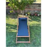 Aksmar Gion Katlanır Şezlong (Bahçe-Teras-Balkon-Plaj) 3 Kademeli - Füme