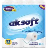 Aksoft 32'li Tuvalet Kağıdı 2 Katlı