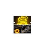 AKSOY Araç Içi Torpido Şerit Ledi Renkli Ip Neon Led 1 Metre Sarı