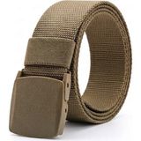 Aksoy Tactical Anti Alerjik Plastik Tokalı Kemer - Bej - 120 cm