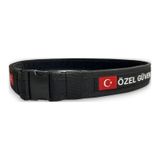 Aksoy Tactical İnce Özel Güvenlik Yazılı Palaska Siyah