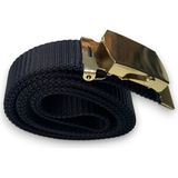 Aksoy Tactical Tactical Sarı Metal Tokalı Kemer Askeri Taktik Palaska - Standart - Lacivert