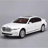 Aksoy Toys Bmw 7 Serisi Diecast Beyaz Metal Model Araba 1:24 Ölçek Işıksız