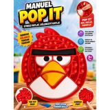 Aksoy Toys Manuel Angry Birds Pop It Eğitici Çocuk Oyuncağı -Zeka Geliştirici - Kırmızı