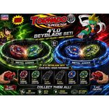 Aksoy Toys Metal 4’lü Beyblade Oyuncak Seti Çift Fırlatıcılı Çift Arenalı 2 Li Set