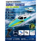 Aksoy Toys Uzaktan Kumandalı 20 Km/hız Yapan Şarjlı Sürat Teknesi 30 cm