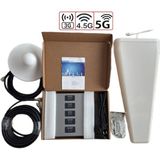 Aksoylu Tech 5 Band 3 Dağıtıcılı Gsm Sinyal Yükseltici Şebeke Telefon Internet Yükseltici 5 Band Bant Set Ultra Güç 800 900 1800 2100 2600 Mhz - 3 İç Anten + 10 mt kablo + 10mt kablo + 1x3 Çoklayıcı