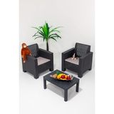 Aksu 1+1+S Balkon&teras Bahçe Mobilyası/antrasit - Çok Renkli - Standart