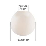 Aksu 14 cm Mat Karpuz Avize Camı, Şık ve Hafif Aydınlatma Için