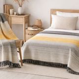 Aksu Allday Çift Kişilik, Pamuklu Battaniye ve Hediyesi Tv Battaniye 2'li Set 180 x 220 // 130 x 170CM - 180 x 220 cm - Beyaz