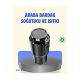 Aksu Araç Içi Akıllı Bardaklık Isıtıcı Soğutucu Dijital Ekranlı