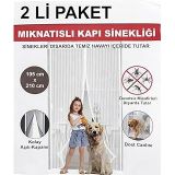 Aksu Beyaz Mıknatıslı Kapı Sinekliği 105x210Cm (2'Lİ PAKET)