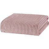 Aksu Ipeksoft Çift Kişilik Fitilli Embos Battaniye Pudra 200*220 - 200 x 220 cm