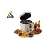 Aksu Kenfry Beyaz Fritöz Tek Hazne Isı Ayarı ile Yağsız Pişirme Teknolojisi