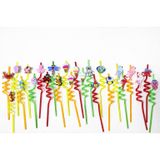AKSU Renkli Eğlence Pipetleri – 6’lı Karışık Paket (24 pipet)(26CM)