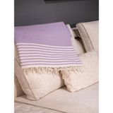 Aksu Summer Line Pike ve Koltuk Şalı - 170 x 210 cm - Lila
