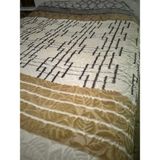 Aksu Vizon Battaniye Çift Kişilik 3 kğ - 200 x 240 cm - Antrasit - Bej
