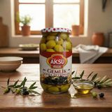 Aksu Yöresel Kırma Yeşil Zeytin (Çekirdekli) - 1 kg